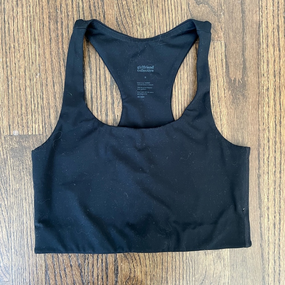 Girlfriend Collective | Paloma Sports Bra | Black | Small